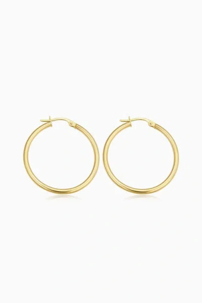 ORADINA ORADINA 14K GOLD EVERYTHING HOOP EARRINGS 