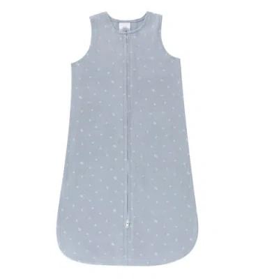 Ely's & Co. Baby Wearable Blanket In Blue Leaf & Stripes
