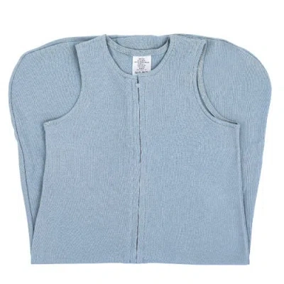 Ely's & Co. Baby Wearable Blanket In Dusty Blue Stars