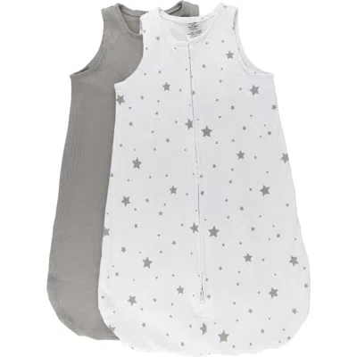 Ely's & Co. Baby Wearable Blanket In Grey Stars