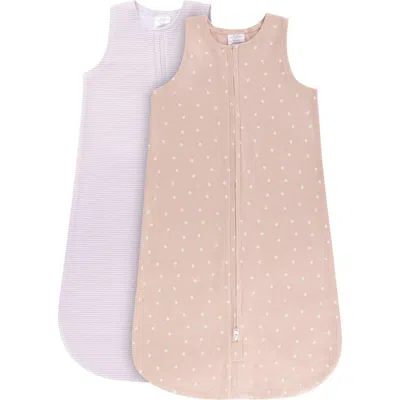Ely's & Co. Baby Wearable Blanket In Tulip & Stripes