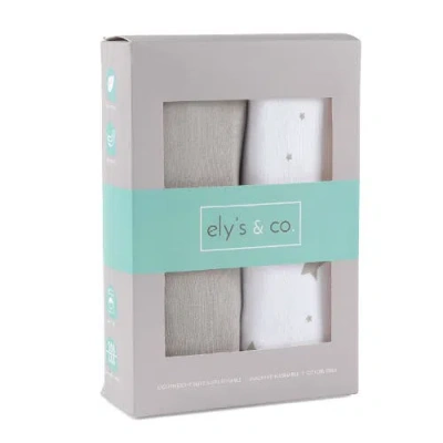 Ely's & Co. Baby Wearable Blanket In Grey Stars