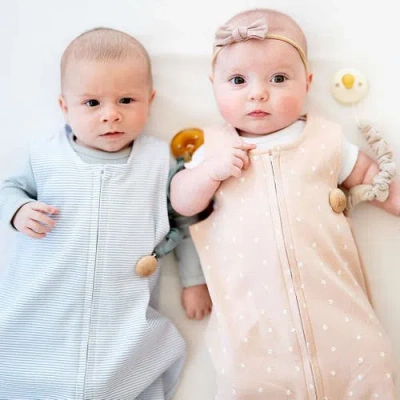 Ely's & Co. Baby Wearable Blanket In Tulip & Stripes