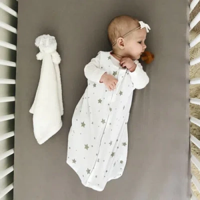 Ely's & Co. Baby Wearable Blanket In Grey Stars