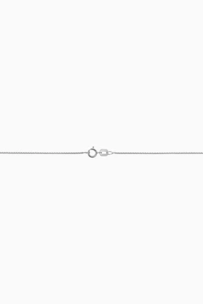 Oradina 10k Gold Bodega Box Chain In White Gold