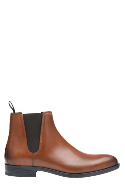 Johnston & Murphy Flynch Chelsea Boot In Tan Italian Calfskin