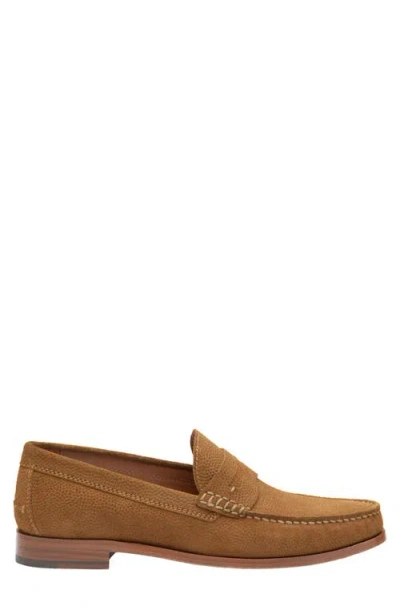 Johnston & Murphy Baldwin Penny Loafer In Snuff English Suede