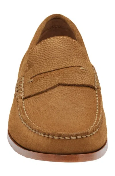Johnston & Murphy Baldwin Penny Loafer In Snuff English Suede