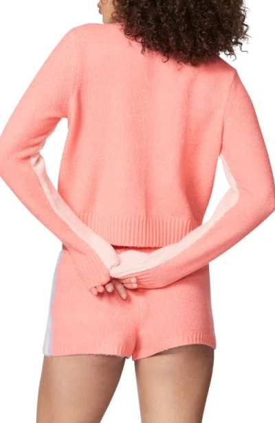 Florence By Mills Colorblock Tipped Sweater In Ballerina