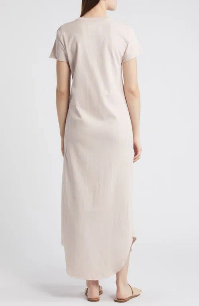 Shop Frank & Eileen Perfect T-shirt Cotton Midi Dress In Almond