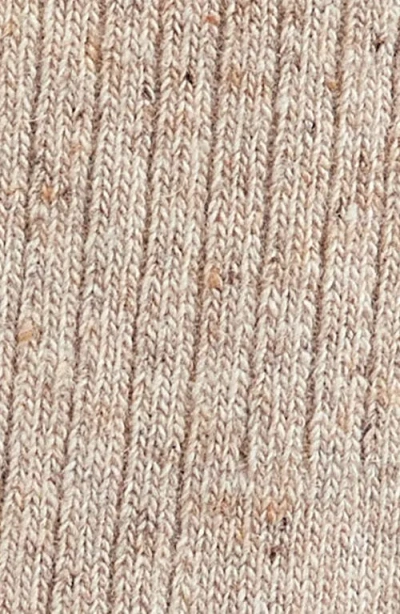 Barbour Houghton Wool Blend Boot Socks In Stone/navy