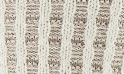 Smartwool Everyday Waffle Press Merino Wool Blend Crew Socks In Natural