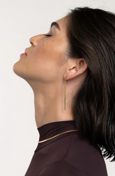 St. Moran Snake Chain Drop Earrings In Gold