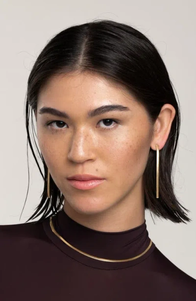 St. Moran Snake Chain Drop Earrings In Gold