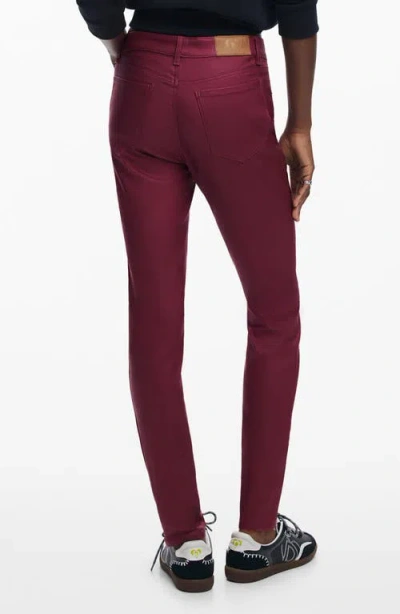 Desigual Slim Pants In Red