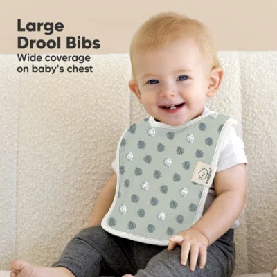 KEABABIES KEABABIES 8-PACK COAST DROOL BIBS 