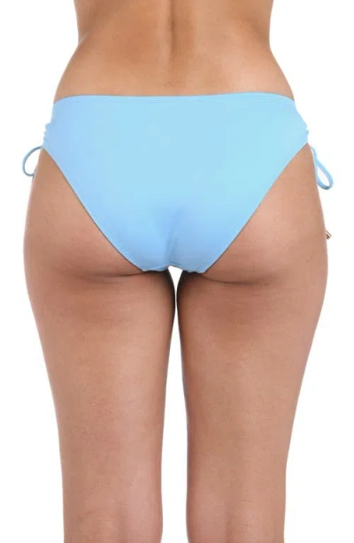 La Blanca Island Goddess Adjustable Hipster Bikini Bottoms In Crystal Blue
