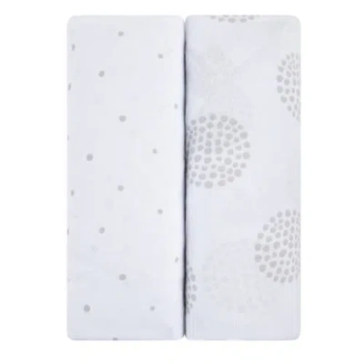 Mini Crib Sheet Baby Fitted Pack N Play In Grey Dottie