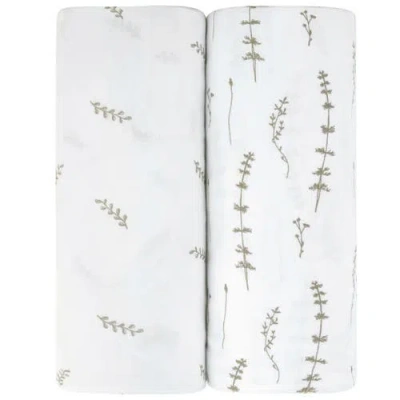 Mini Crib Sheet Baby Fitted Pack N Play In Forest Grey Leaves