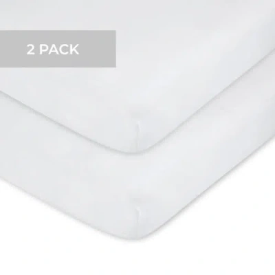 Mini Crib Sheet Baby Fitted Pack N Play In Solid White