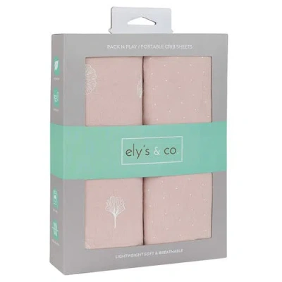 Mini Crib Sheet Baby Fitted Pack N Play In Pink Gingko