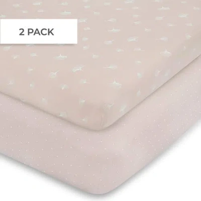 Mini Crib Sheet Baby Fitted Pack N Play In Pink Gingko