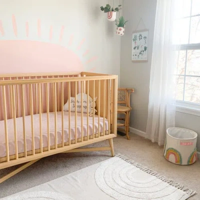 Mini Crib Sheet Baby Fitted Pack N Play In Pink Gingko