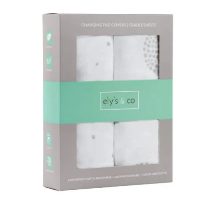 Changing Pad Cover Baby  In Grey Dottie