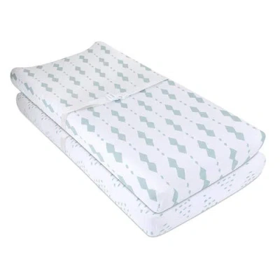 Changing Pad Cover Baby  In Sage Diamond