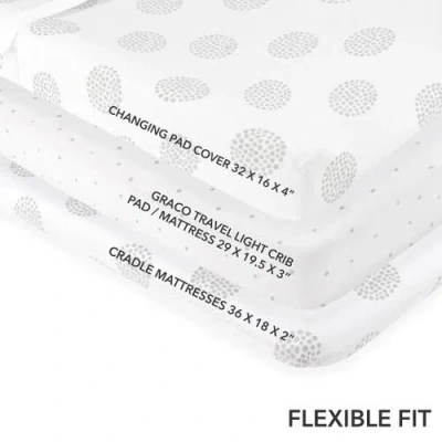 Changing Pad Cover Baby  In Grey Dottie