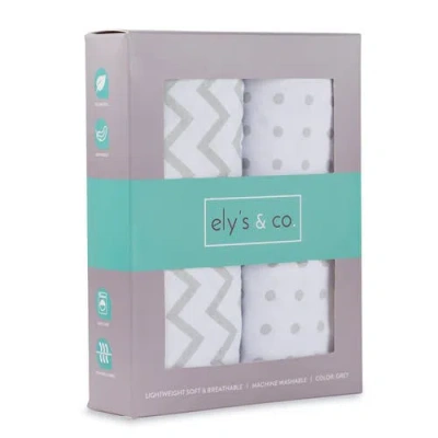 Changing Pad Cover Baby  In Grey Chevron & Polka Dot