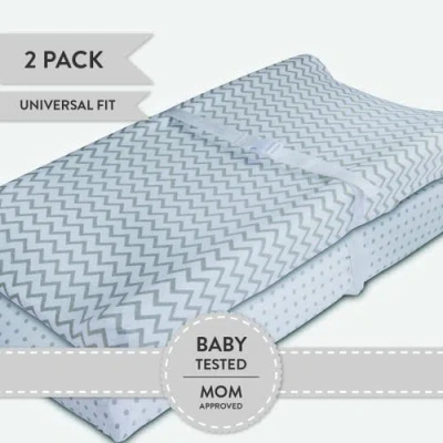 Changing Pad Cover Baby  In Grey Chevron & Polka Dot