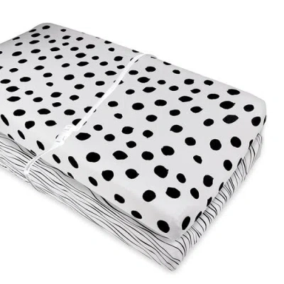 Changing Pad Cover Baby  In Black & White Abstract