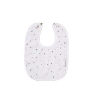 Ely's & Co. Muslin Terry Bib 3 Pack In Grey Stars