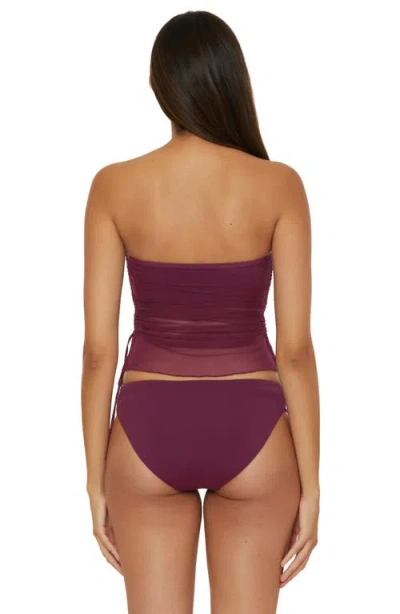 Becca Printed Tankini In Aubergine