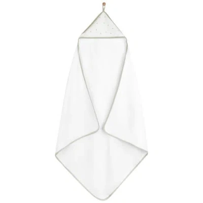 Ely's & Co. Hooded Towel & Washcloth In Sage Pears