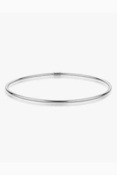 Oradina 10k Gold Everything Bangle Bracelet In White Gold