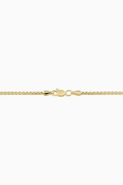 Oradina 14k Gold Round Bodega Chain Necklace In Yellow Gold