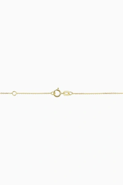 Oradina 14k Gold Fresco Station Necklace In White Zirconia And Topaz