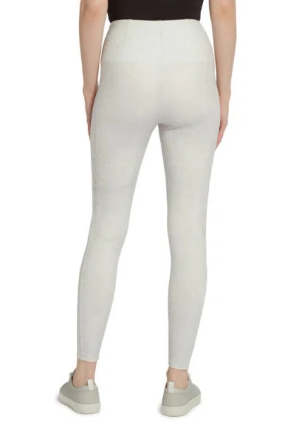 Lyssé Textured Faux Leather Leggings In Snow White