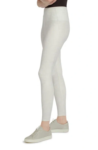 Lyssé Textured Faux Leather Leggings In Snow White