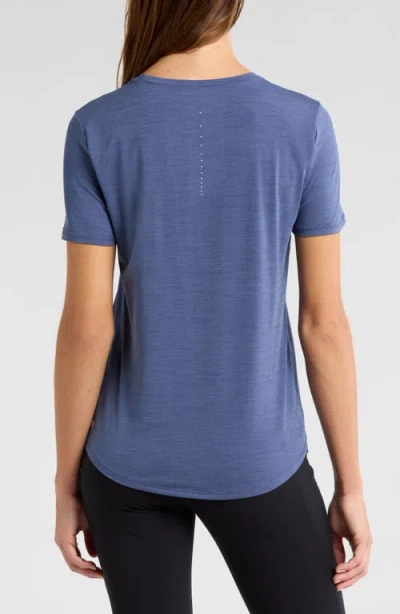 Zella Energy Performance T-shirt In Blue Indigo