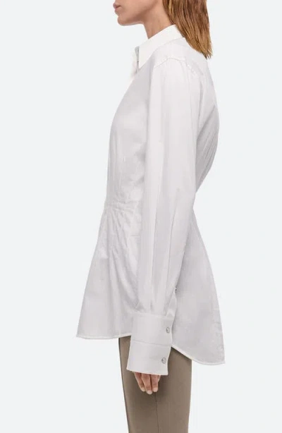 Helmut Lang Waisted Dart Button-up Shirt In White