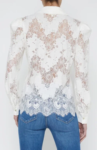 L'agence Jenica Lace Blouse In Ivory