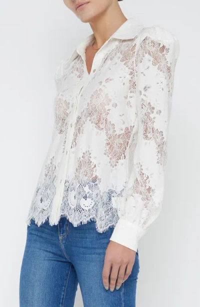 L'agence Jenica Lace Blouse In Ivory