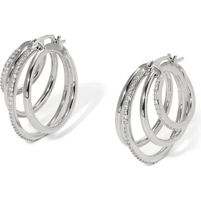 NADRI NADRI JUNO QUADRUPLE HOOP EARRINGS 