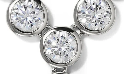 Nadri Farrah Cubic Zirconia Bezel Y-necklace In Rhodium