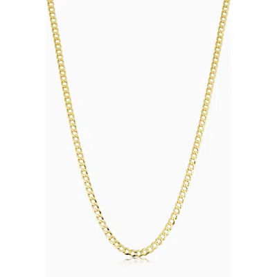 Shop Oradina 14k Gold Carmine Curb Chain Necklace In Yellow Gold