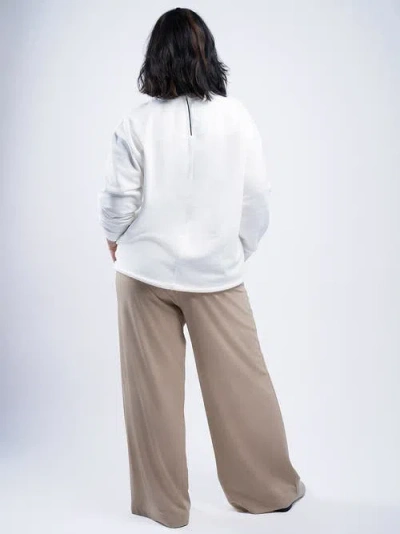 See Rose Go Multitasker Wide Leg Pant Plus Size In Stone