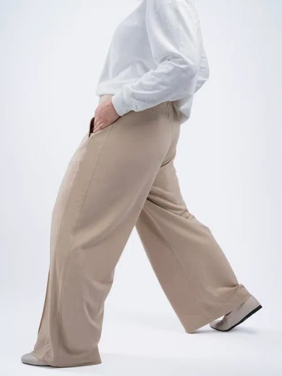 See Rose Go Multitasker Wide Leg Pant Plus Size In Stone